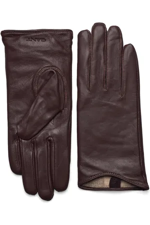 GANT Leather Gloves Brown