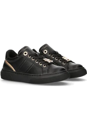 Tommy Hilfiger Low-Cut Lace-Up Sneaker: Black/Platinum Black