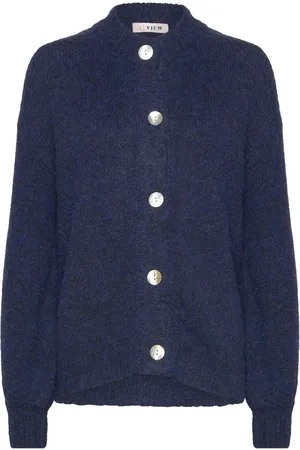 A-View Patrisia Solid Knit Cardigan Navy