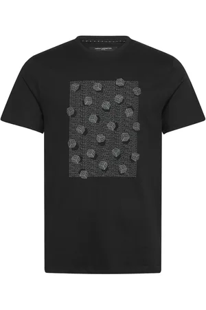 French Connection Mini Dice Graphic Tee Black