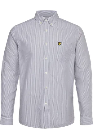 Lyle & Scott Stripe Oxford Shirt Grey