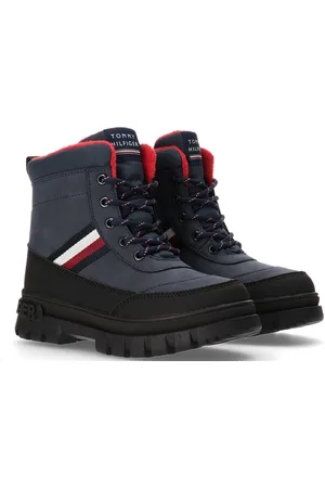 Tommy Hilfiger Faux Fur Ankle Boots Blue