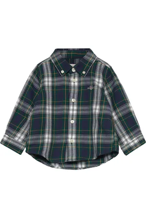 GANT Checked Flannel Bd Shirt Navy