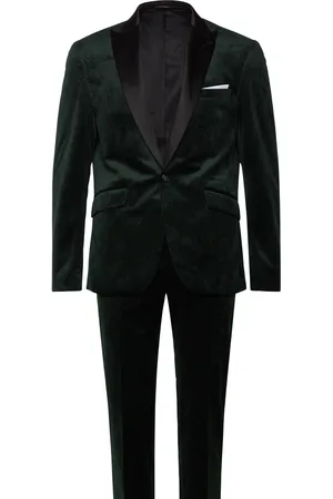 Lindbergh Velvet Tuxedo Suit Black