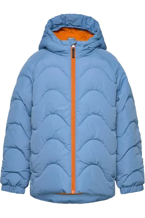 Color Kids Jacket W. Hood - Quilt Blue