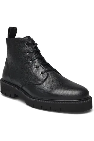 S.T. VALENTIN Lightweight Nsb Combat Boot - Black Grained Black