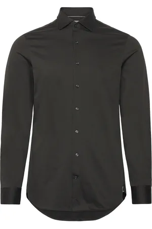 Michael Kors Twill Performance Knit Slim Shirt Green