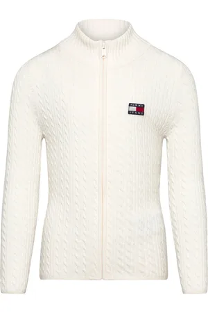 Tommy Hilfiger Tjw Zip-Thru Cable Cardigan Cream