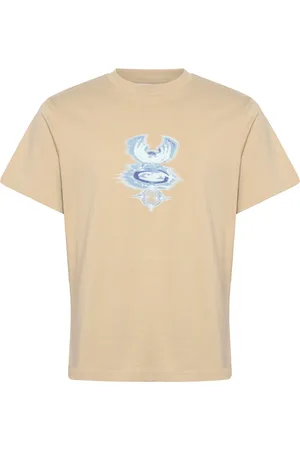 Weekday Boxy Graphic Printed T-Shirt Beige