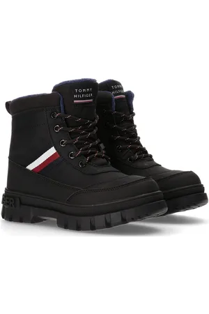 Tommy Hilfiger Faux Fur Ankle Boots Black