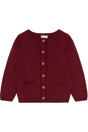 FIXONI Cardigan Knit Burgundy