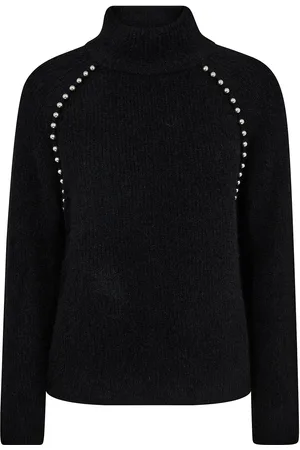 Mos Mosh Mmzora Bead Highneck Knit Black