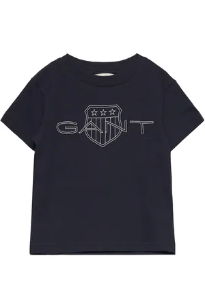 GANT Relaxed Contrast Shield T-Shirt Navy