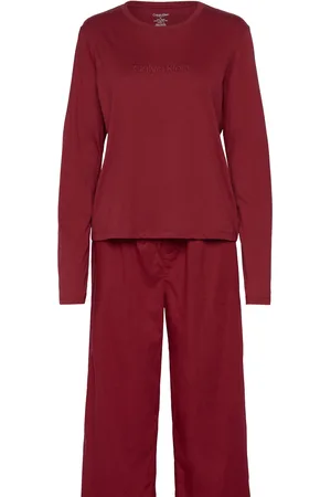 Calvin Klein L/S Sleep Set Burgundy