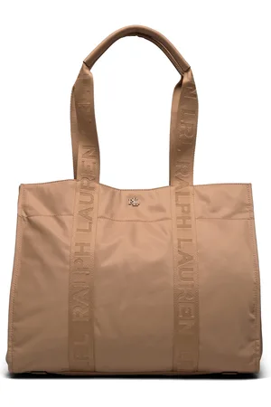 Ralph Lauren Nylon Extra-Largetk! Stevie Tote Bag Beige