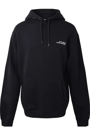 Hound Hoodie W/Print Black