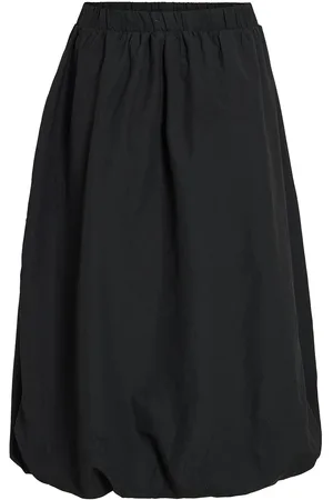VILA Visema Midi Balloon Skirt Black