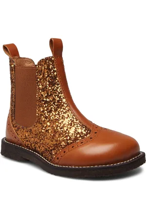 ANGULUS Booties - Flat - With Elastic Brown