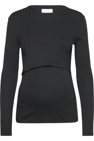 Mama;licious Mliyla June Ls Jrs Top 2F Black