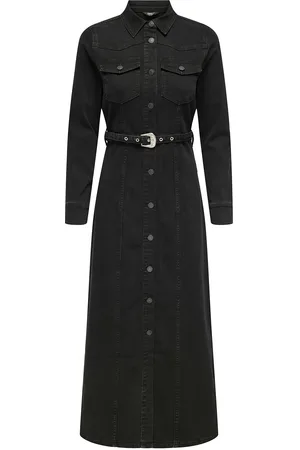 ONLY Onlmyth Life Belt Dnm Maxi Dress Pim527 Black