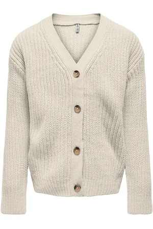 ONLY Kogcelia L/S Boxy Cardigan Knt Beige