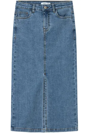 NAME IT Nkfkylie Maxi Dnm Skirt 8507-Md O Blue