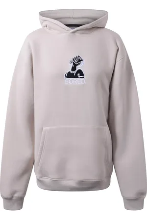 Hound Hoodie W/Embroidery Beige