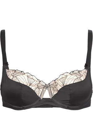 Chantelle Pulp Tattoo Love Very Covering Underwired Bra Black