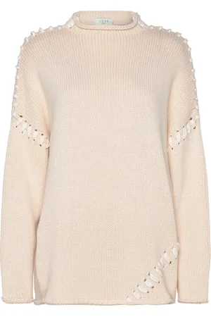 Norr Strings Knit Top Cream