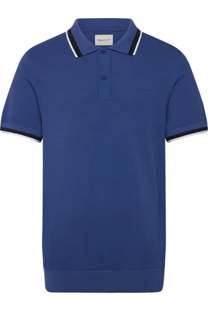 GANT Cotton Pique Ss Polo Blue