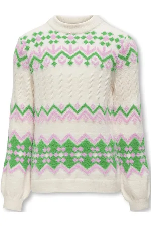 ONLY Kogannabelle L/S Pullover Knt White