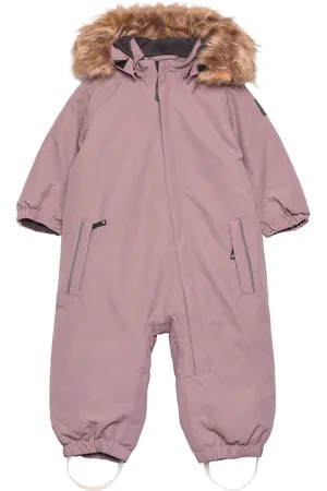 Color Kids Coverall W. Fake Fur Pink