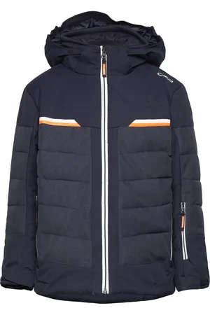 CMP Kid Jacket Snaps Hood Navy