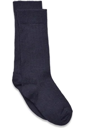 mp Denmark Wool Rib Knee Socks Navy