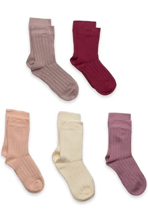 Minymo Ankle Sock - Rib Pink