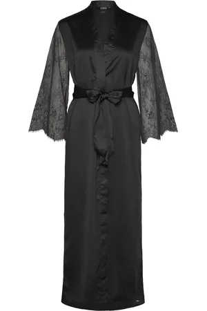 Hunkemöller Kimono Long Satin Camille Black