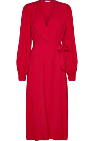 BUBBLEROOM True Wrap Dress Red