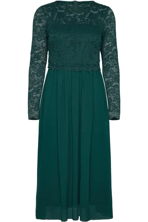 BUBBLEROOM Joline Lace Dress Green