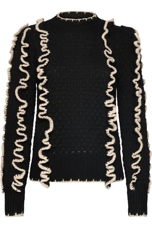 Object Objyaa L/S Knit Pullover Rep Black