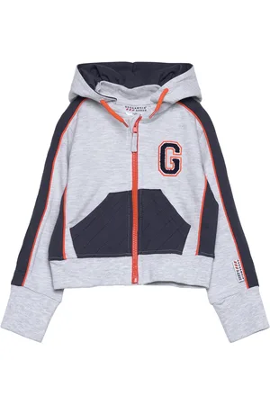 Geggamoja College Zip Hoodie Grey Mel Grey