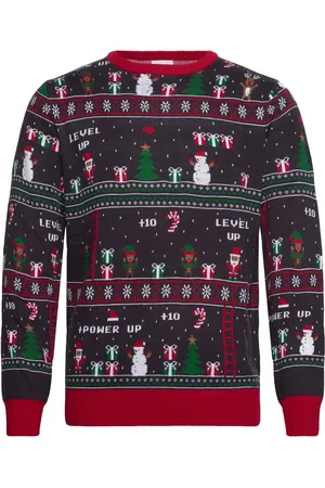Christmas Sweats Vintage Gaming Sweater Navy
