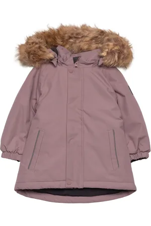 Color Kids Parka W. Fake Fur Pink