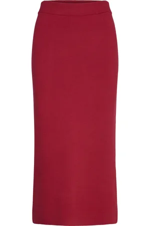 Object Objreynard Hw Knit Skirt Noos Red