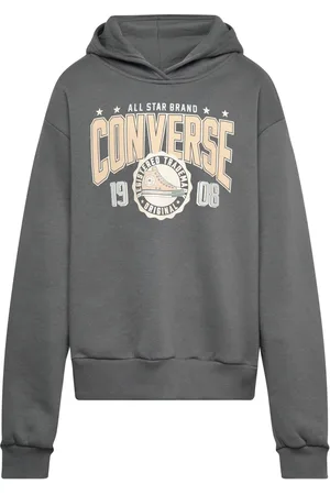 Converse Boxy Graphic Hoodie Grey