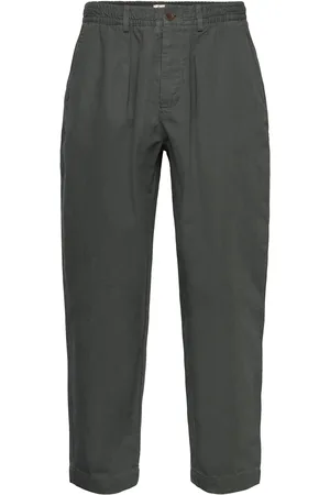 Pompeii Emerald Canvas Loose Trouser Khaki