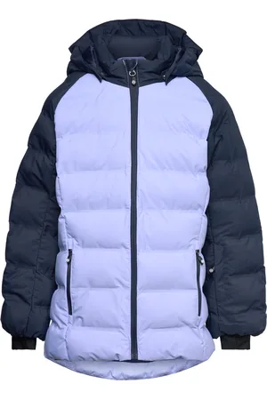 Color Kids Ski Jacket - Quilt- Contrast Navy