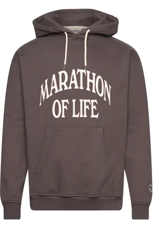 Pompeii Marathon Regular Charcoal Hoodie Grey