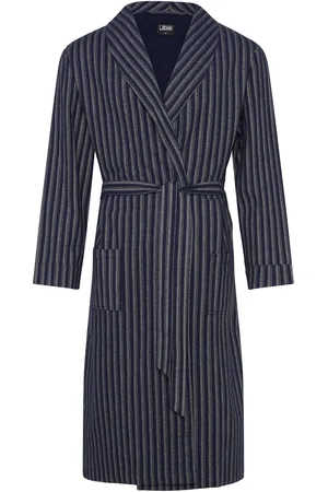 JBS Bathrobe Flannel Navy