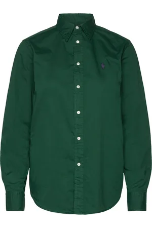 Ralph Lauren Relaxed Fit Cotton Twill Shirt Green