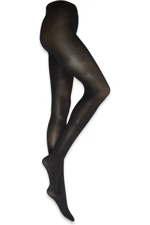 Lindex Tights 50 Den Lurex Dots Black